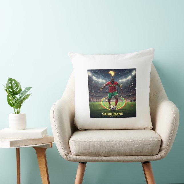 Football Legend Inspired Throw Pillow (Chair)