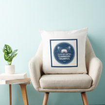 Football Legend Inspired Throw Pillow
