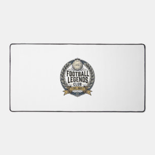 Football Legends Club Vintage Soccer Shirt Design_ Desk Mat