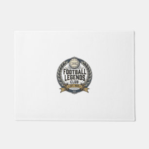 Football Legends Club Vintage Soccer Shirt Design_ Doormat