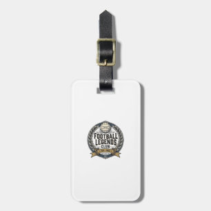 Football Legends Club Vintage Soccer Shirt Design_ Luggage Tag
