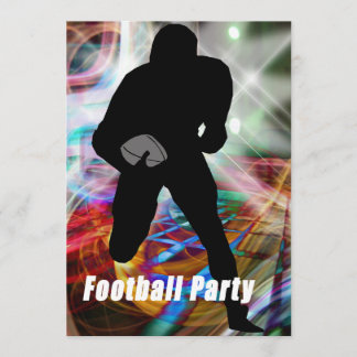 Football Lights Party Invitation