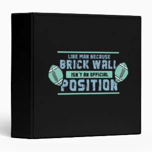 Football - Lineman Because Binder