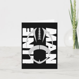 Football Lineman - Offensive Defensive Line  Card