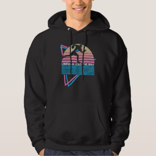 Football Lineman Retro Lineman Lead The Way Hoodie