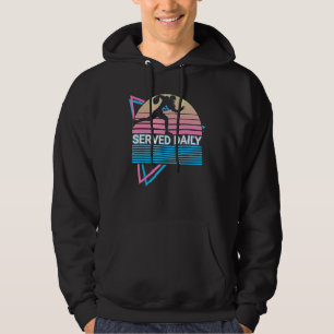 Football Lineman Retro Served Daily Hoodie
