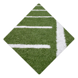 Football Lines Graduation Cap Topper