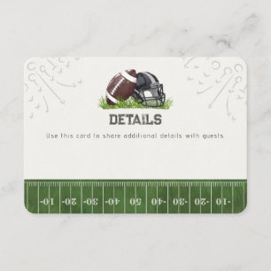 Football Little All star Invite Details Insert