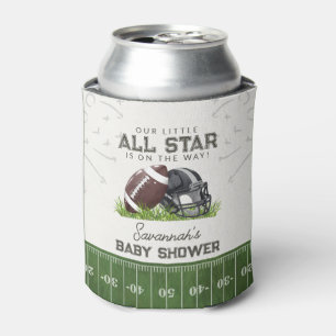 Football Little All Star Touchdown Baby Shower Can Cooler