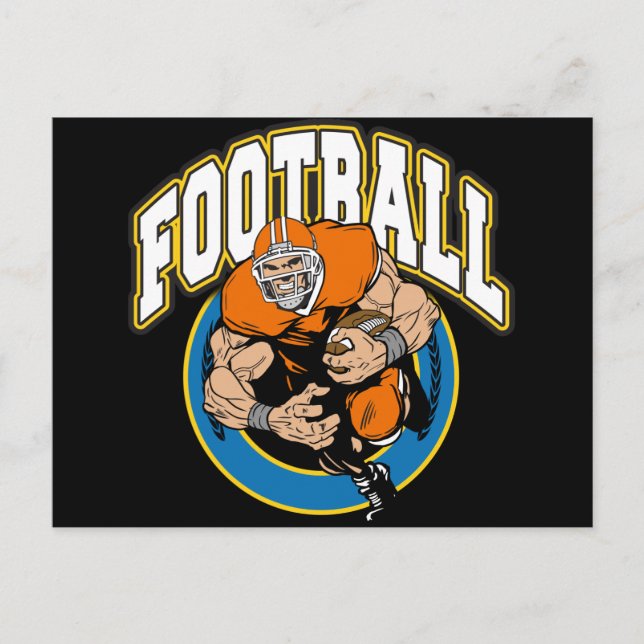 Football Logo Postcard (Front)
