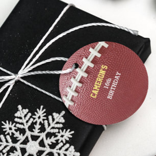 Football Look Gold Favour Tags