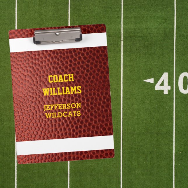 Football Look Personalized Clipboard (Creator Uploaded)