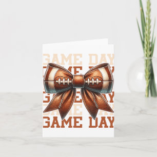 Football Lovers Game Day Season Football Fan Men W Card