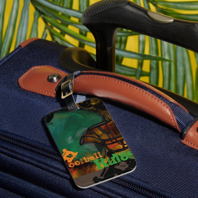 FOOTBALL LUGGAGE TAG (Front Insitu 1)