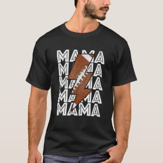 Football Mama Proud Mom Sport Mother's Day Retro T-Shirt