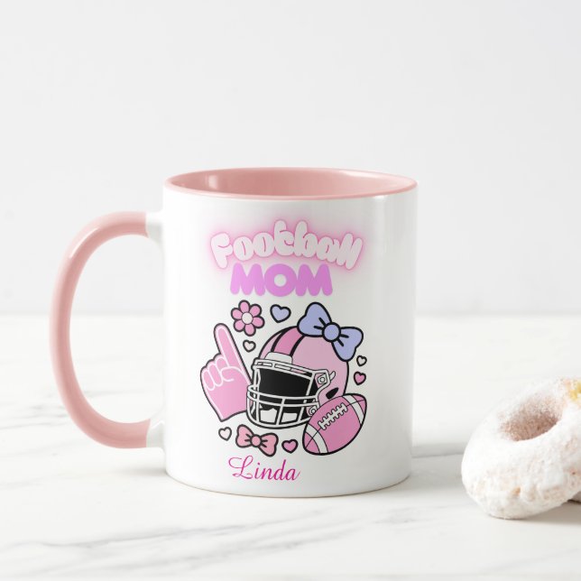 Football Maman Café Mug (Avec donut)