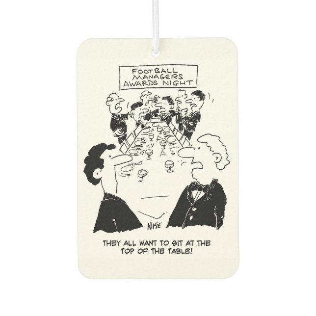 Football Managers Awards Night Car Air Freshener (Front)