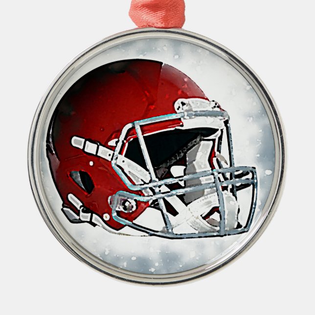 Football Metal Ornament (Front)
