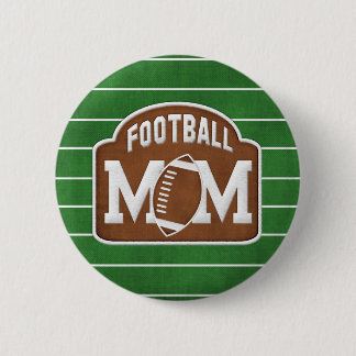 Football Mom 2 Inch Round Button