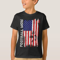 Football Mom American Flag Patriotic Mom 4th Of Ju