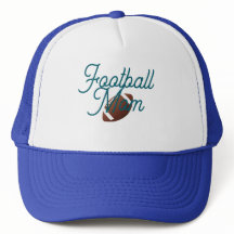 Football Mom Cap Blue and White