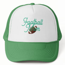 Football Mom Cap Green and White