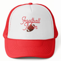 Football Mom Cap Red and White