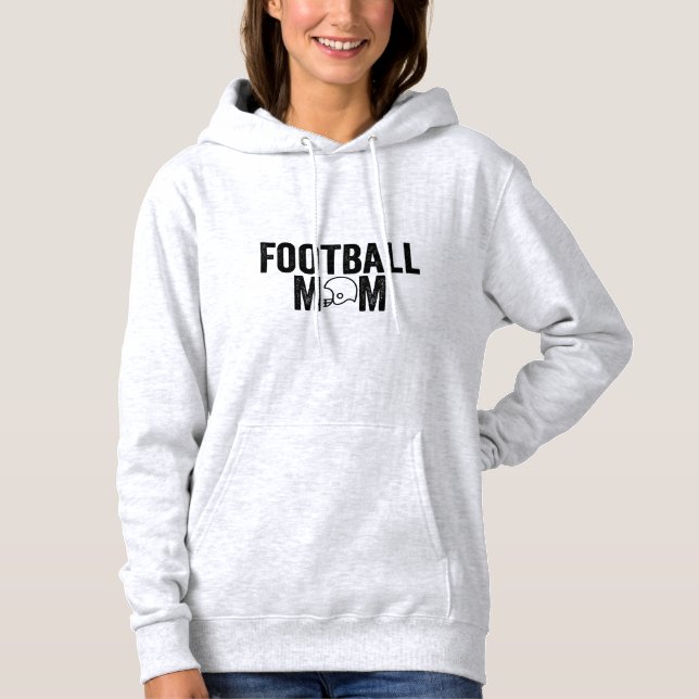 Football Mom Custom Number Hoodie (Front)