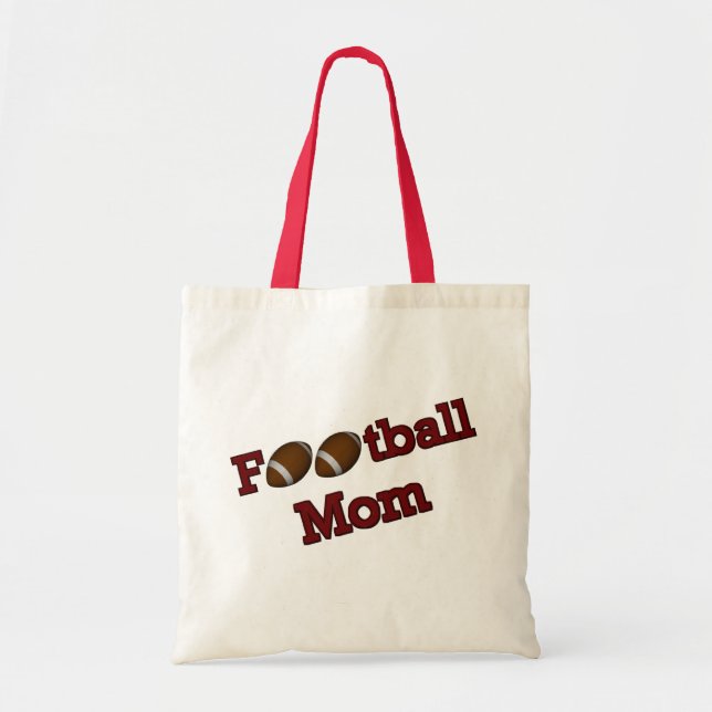 Football Mom Cute Tote Bag (Front)
