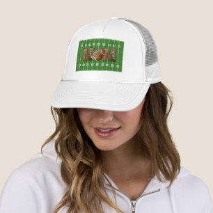 Football Mom Football Field Trucker Hat