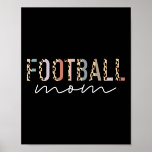 Football Mom Gifts Leopard Print Football Mama Mot