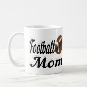 Football Mom half text Coffee Mug