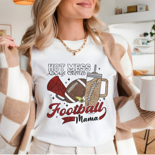 Football Mom Hot mess Cute Gameday Sweatshirt