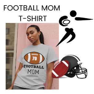 Football Mom Jersey Number T-Shirt
