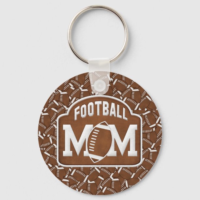 Football Mom Keychain (Front)