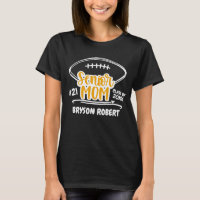 Football mom life high school senior gold T-Shirt