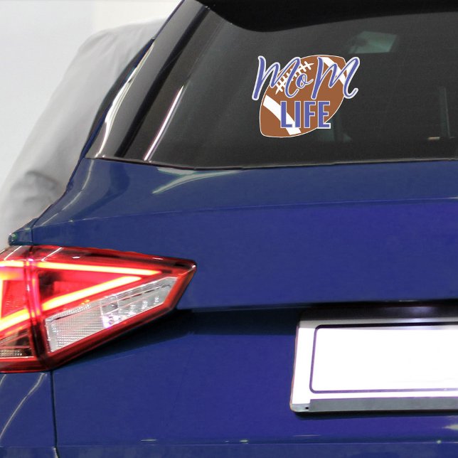 Football Mom Life Vinyl Car Window  (Football mom life vinyl sticker decal )