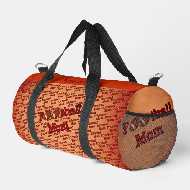 Football Mom Personalized  Duffle Bag (Right Corner)