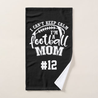 Football Mom Rally Towel- I Can't Keep Calm Hand Towel