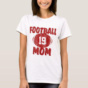Football Mom Red T-Shirt