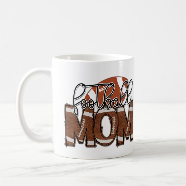 Football Mom Sports Team Game Fan Coffee Mug (Left)