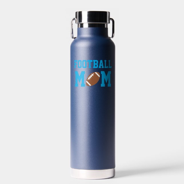 Football Mom Water Bottle (Front)