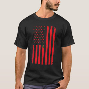 Football  Morocco Moroccan Flag Soccer Sports T-Shirt