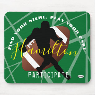 FOOTBALL Mouse Pad Purple HAMbyWG