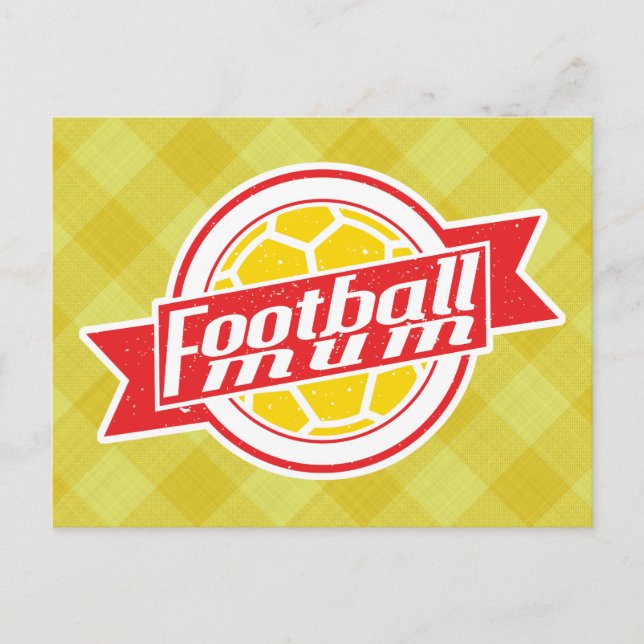 Football Mum Postcard (Front)
