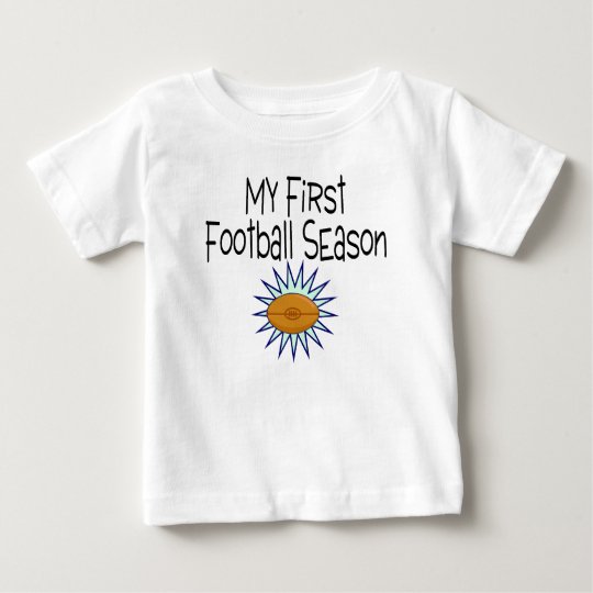 Football My First Football Season Football Baby T-Shirt