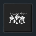 Football My Heart Is On The Line Offensive Lineman Magnet<br><div class="desc">Football My Heart Is On The Line Offensive Lineman</div>