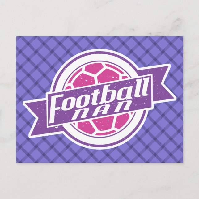 Football Nan (Grandmother) Postcard (Front)