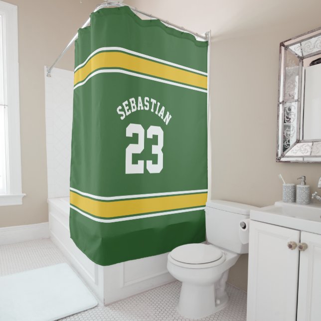 Football Novelty Personalized Jersey Green Yellow (In Situ)