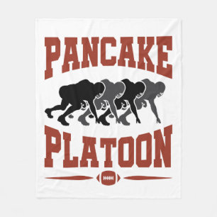 Football Offensive Lineman Pancake Platoon Fleece Blanket